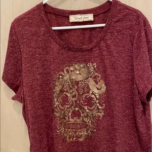 Upscale Sheryl Crow embellished tee